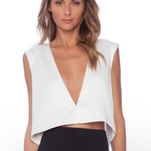 Solace London, Marie Top Silk Crop | Size: S